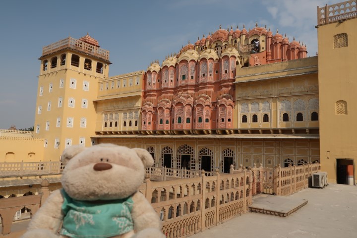 Opposite side of the iconic facade of Hawa Mahal Jaipur