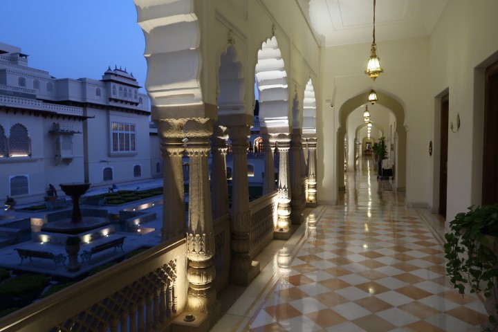Using the toilets at the ultra-luxurious Rambagh Palace Hotel in Jaipur was rather safe