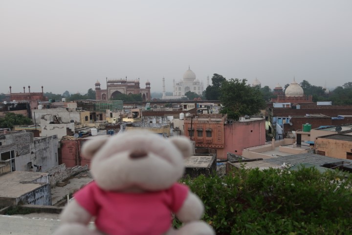 View of Taj Mahal from Hotel Saniya Agra