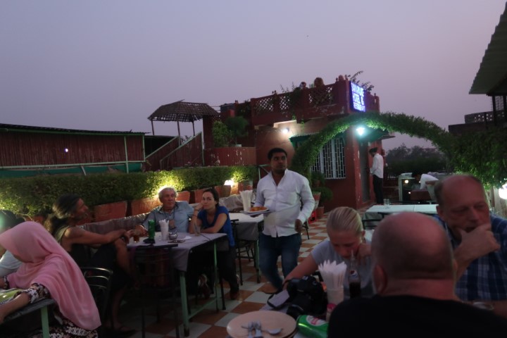 Rooftop bar and restaurant of Hotel Saniya Agra
