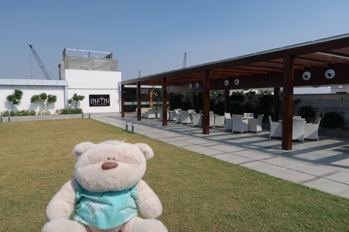 Rooftop dining at Hotel Radisson Blu Agra Taj East Gate