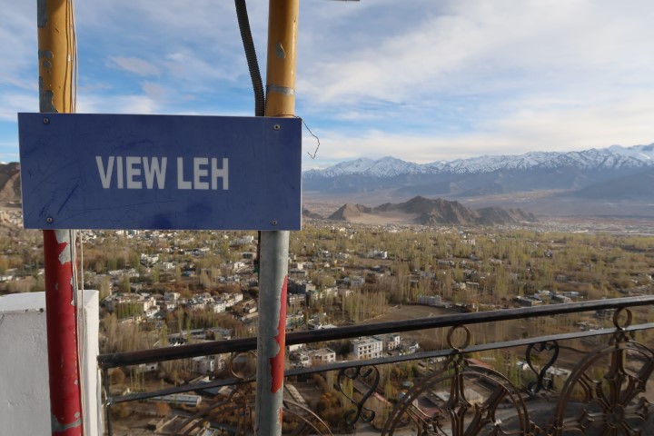 View of Leh from Shanti Stupa