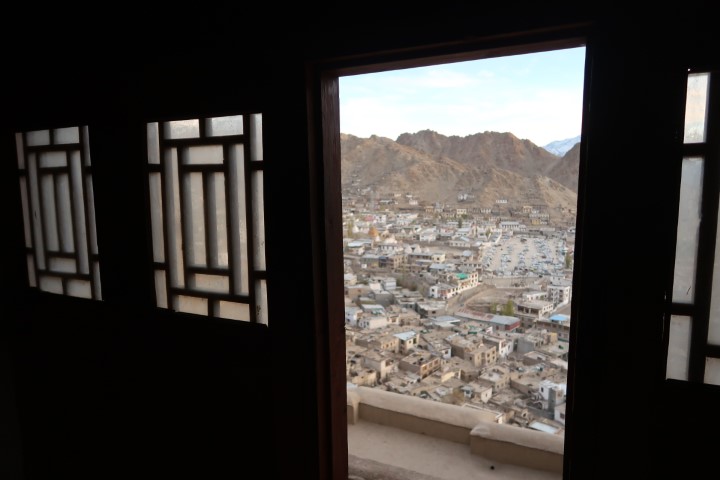 View of Leh Town from inside Leh Palace