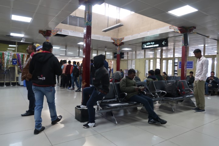 Waiting area in Leh Airport (Kushok Bakula Rimpochee Airport)