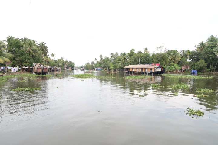First views of the backwaters of Kerala