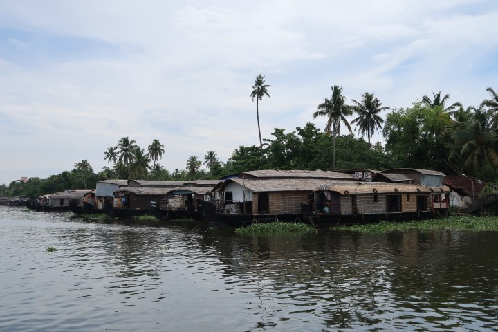 Boat houses of Alleppey Kerala