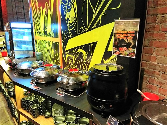 Buffet spread at Rocku Yakiniku Japanese Charcoal Grill Bugis+