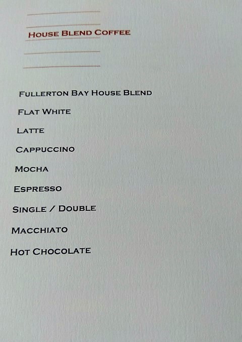 House Blend Coffee during The Landing Point Afternoon Tea @ The Fullerton Bay Hotel Singapore