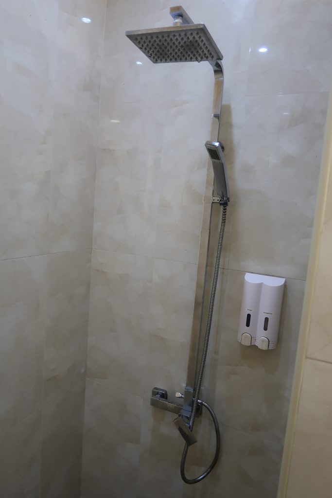 Shower facilities at SATS Premier Lounge Terminal 1
