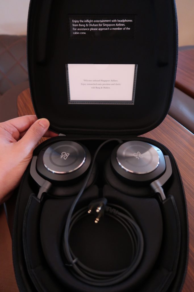 Bang and Olufsen headphones on SQ First Class Suites (A380)