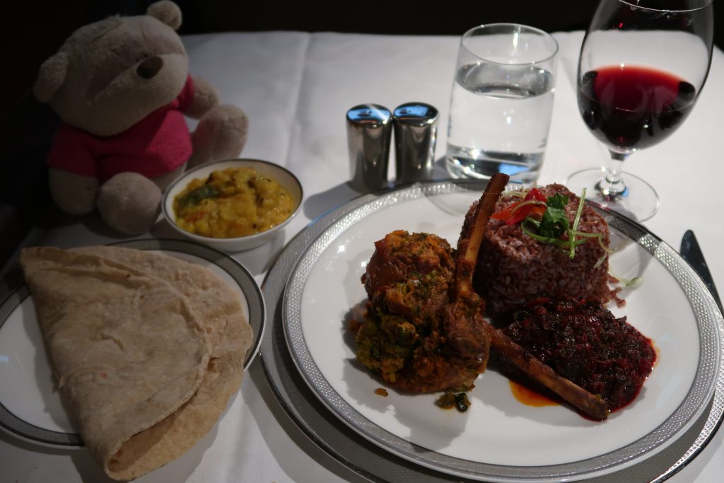 Singapore Airlines First Class Suites Book The Cook - Wholesome Indian Style Pistachio Lamb Chops