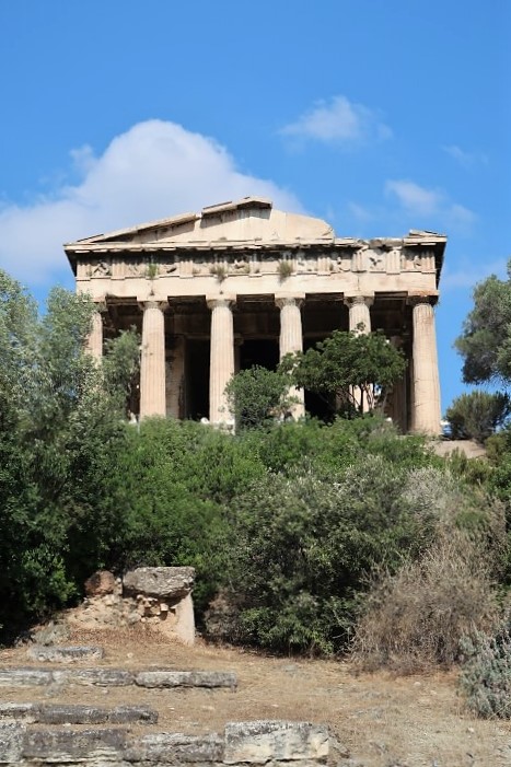 Front view of Temple of Hephaistos