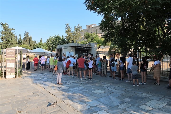 Good idea to purchase the combined tickets elsewhere before visiting Acropolis to skip this queue...