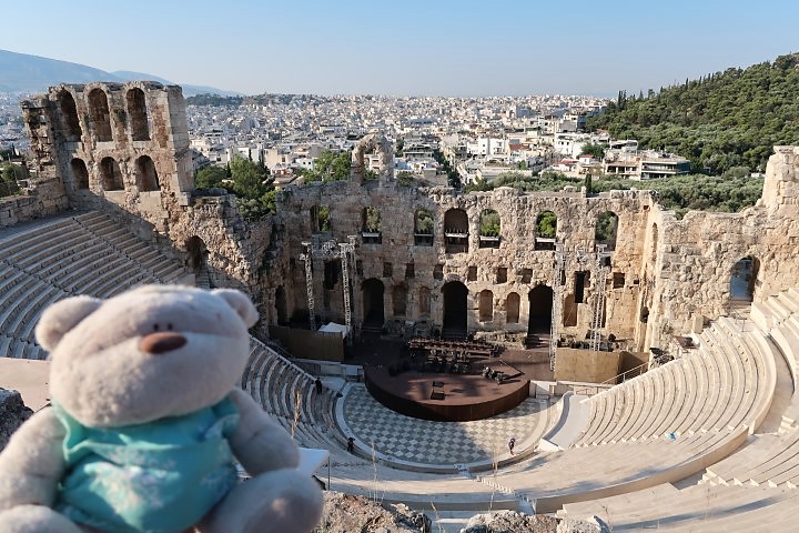 Odeon of Herodes Atticus with City of Athens in the background