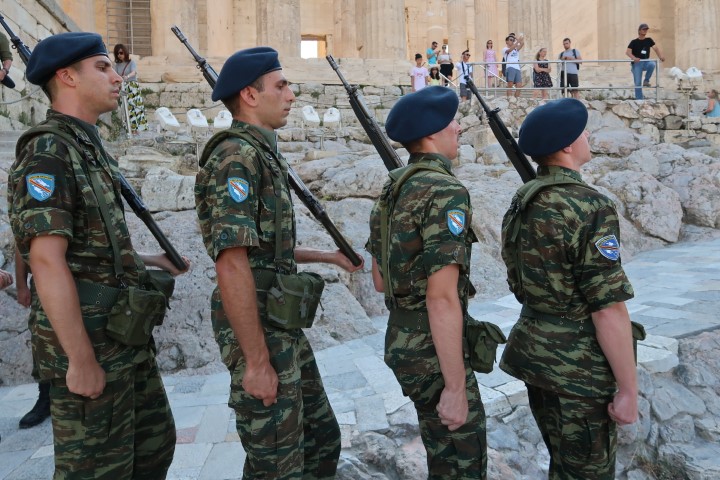 Change of Guards at Acropolis of Athens