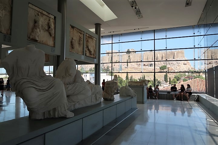 Views of Acropolis from within the Acropolis Museum