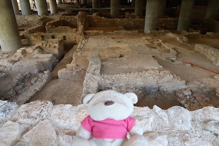 2bearbear at excavation site of Acropolis Museum