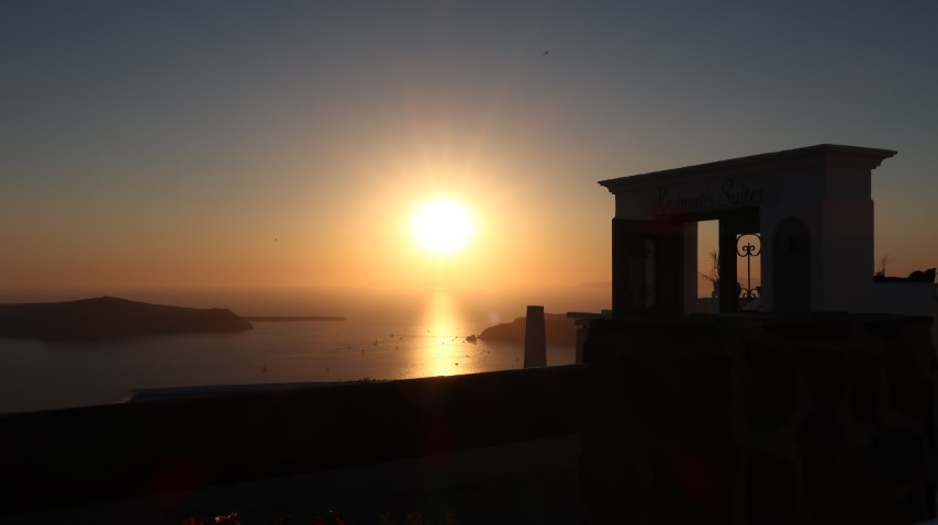 Sunset at Imerovigli Santorini