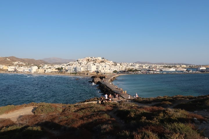 View of Naxos Port from Apollo Temple Naxos