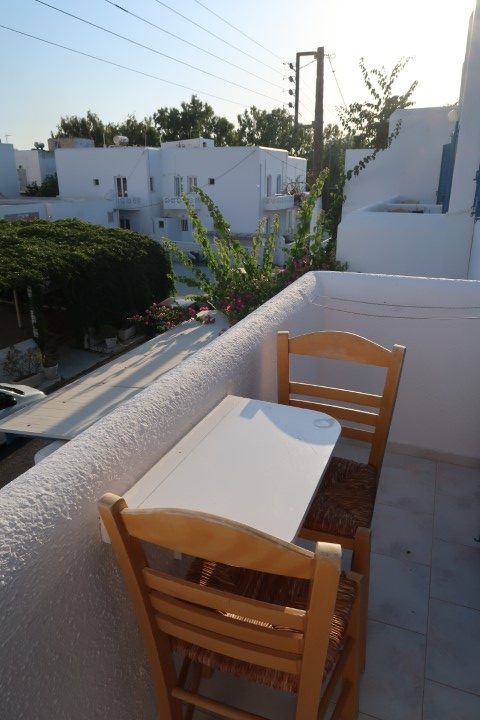 Balcony of our room at Hotel Marinos Paros