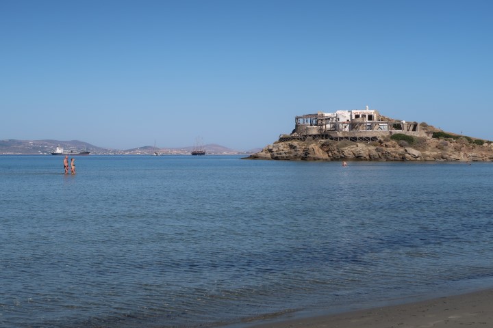 View from St. George Beach Naxos