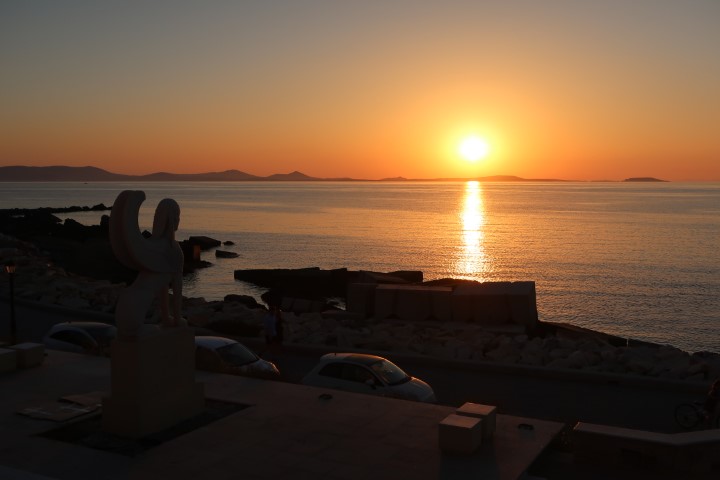 Sun about to set in Naxos...