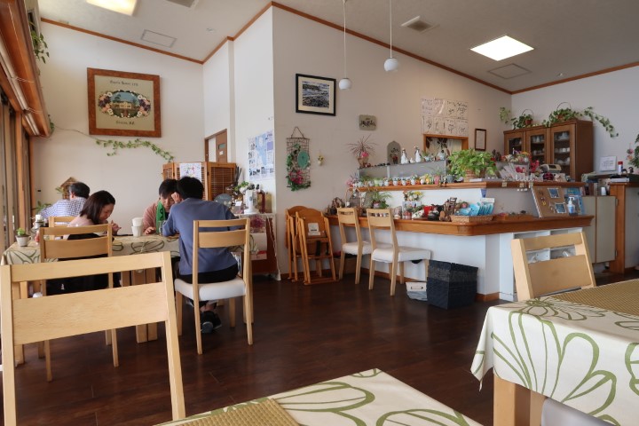 Inside T&C Touraku Cafe Okinawa Kouri Island