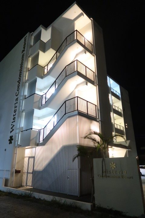 Night view of Westeria Condominium Resort Okinawa