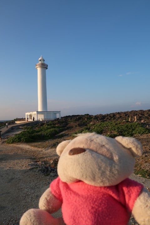 Kate and Cape Zanpa Lighthouse