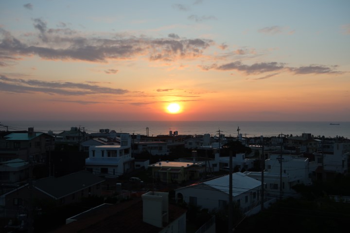 Sunset at Zanpa Beach