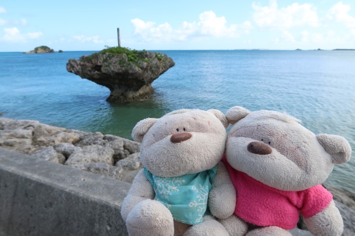 Lone rock Okinawa Henza Island enroute to Hamahiga Island 