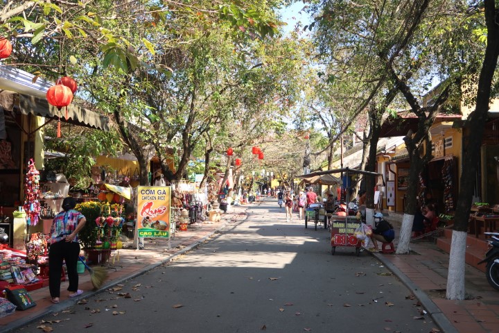 The other side of Japanese Covered Street Hoi An - More Shopping and Dining Options!