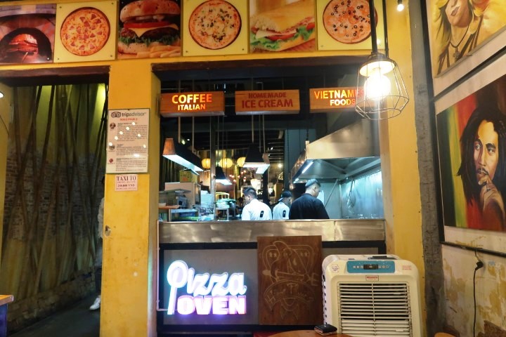 Pizza oven inside Hong Phuc 2 pizza restaurant Hoi An