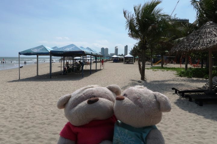 Views from Temple Da Nang towards My Khe Beach
