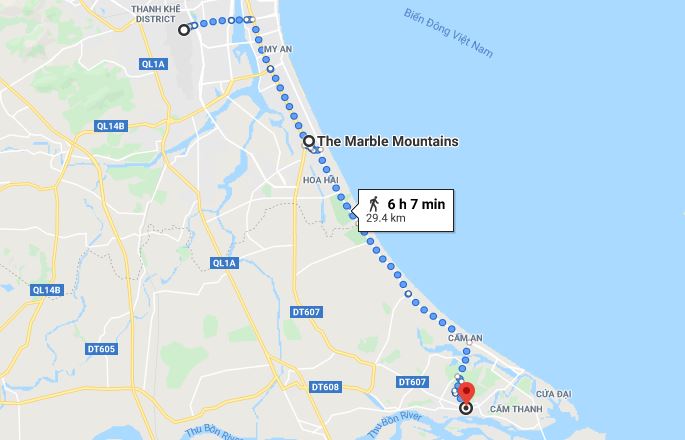 Danang Travel Itinerary Day 1 From Danang to Hoi An with a stopover at Marble Mountains