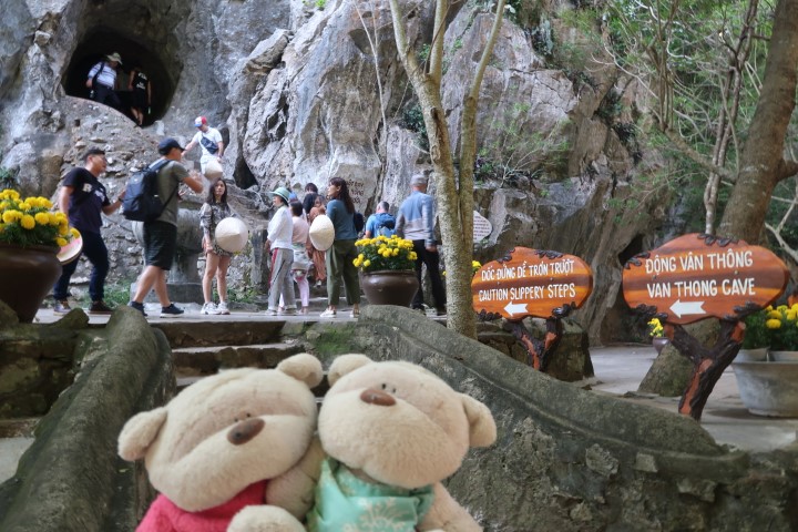 Entrance of Van Thong Cave Marble Mountains Da Nang