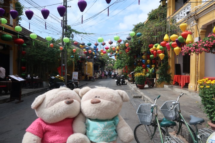 Beautiful lanterns that lined the streets of Hoi An City