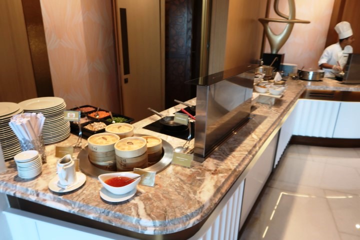 Dimsum for breakfast at Imperial Club Lounge Atlantis Dubai 