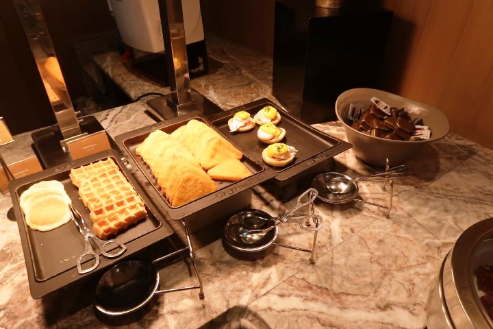 Waffles and Pancakes for breakfast at Imperial Club Lounge Atlantis Dubai