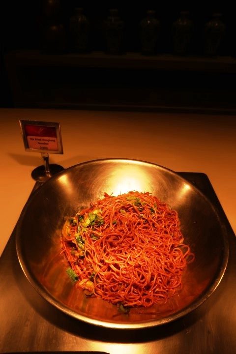 Stir Fried Hongkong Noodles at Saffron Restaurant Atlantis Dubai