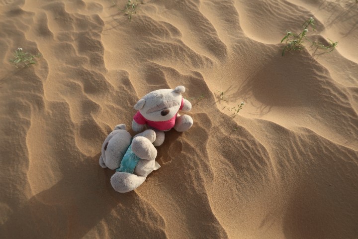"Undisturbed" wavy desert sand in Dubai
