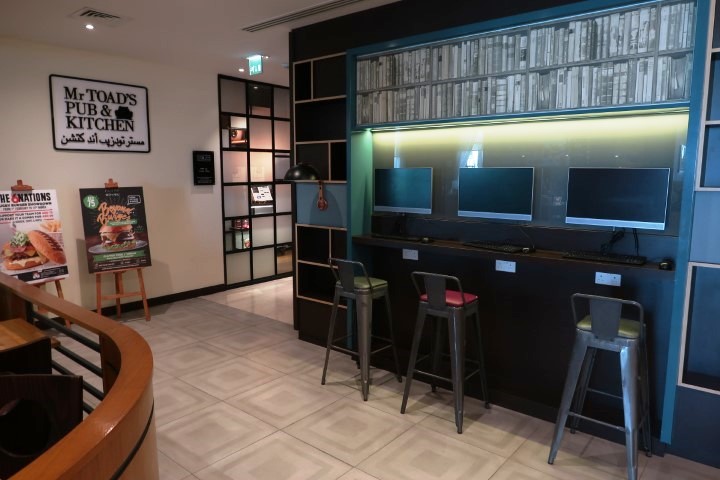 Business Centre at the Lobby of Premier Inn Dubai Airport Hotel