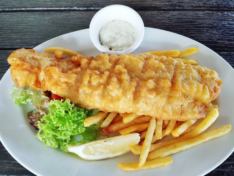 Beer Battered Dory and Chips ($17.90) at Georges by the Bay (Punggol)