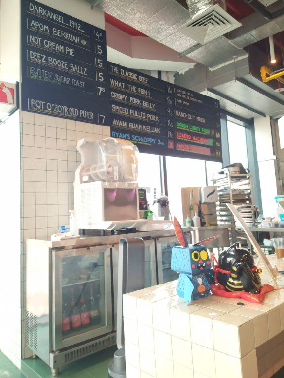 Counter to order food and craft beers from Lil's Taproom Singapore