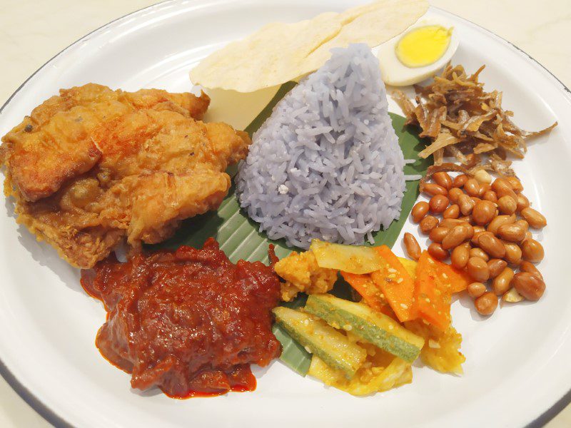 The White Tiffin - Nasi Lemak with Prawn Paste Chicken