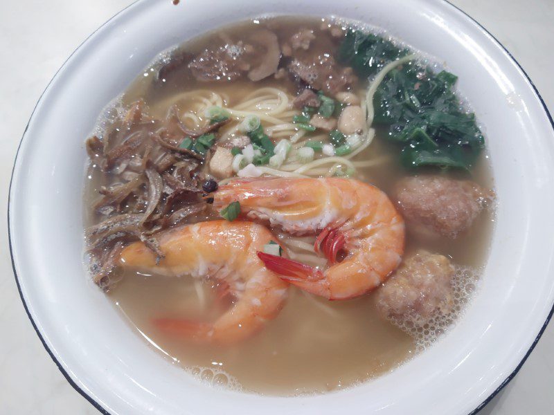 The White Tiffin - Ah Gong Noodle with Prawn & Meatball