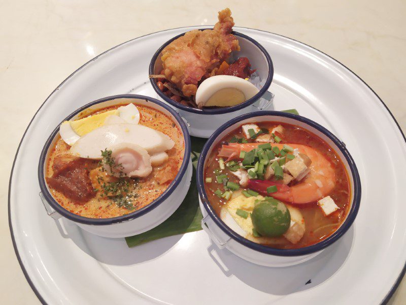 The White Tiffin Local Trio - Mini Laksa, Mini Mee Siam, Mini Nasi Lemak