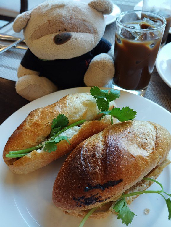 Vinpearl Resort & Spa Phu Quoc Buffet Breakfast - Banh Mi, toasty bread with fragrant coriander