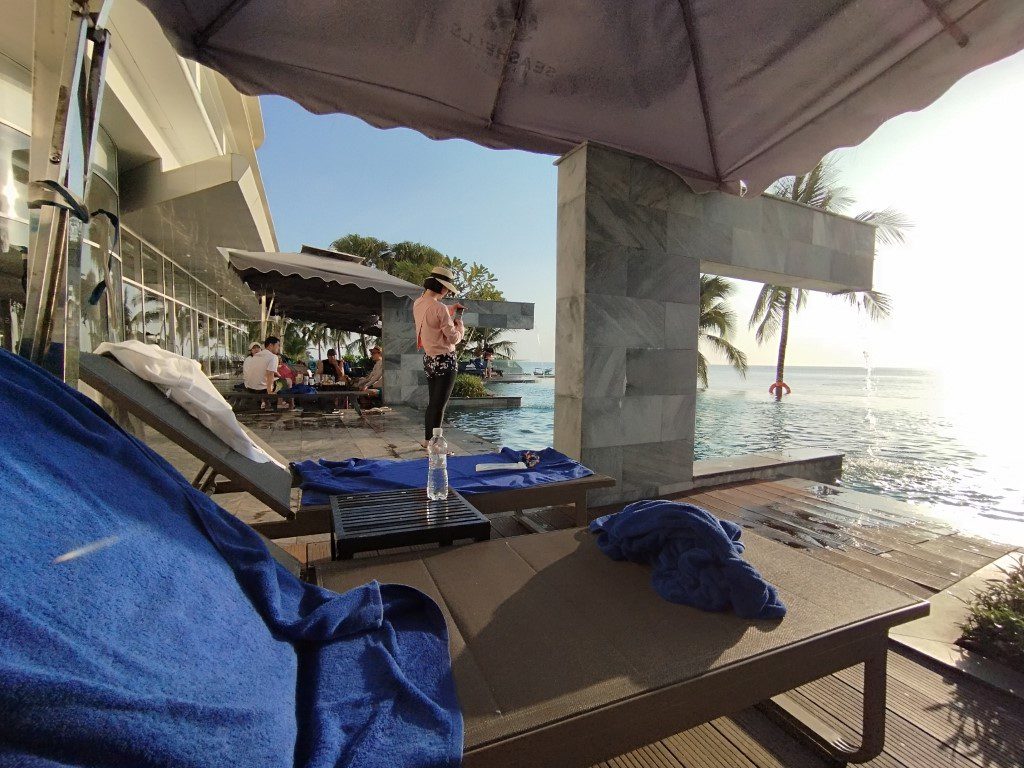 Where we sat at swimming pool of Seashells Phu Quoc Hotel & Spa