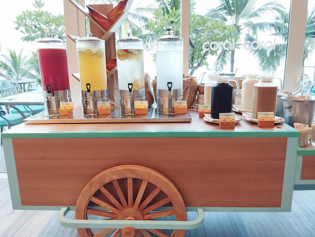 Seashells Phu Quoc Hotel & Spa Breakfast Buffet - Juice, Water and Vietnamese Coffee